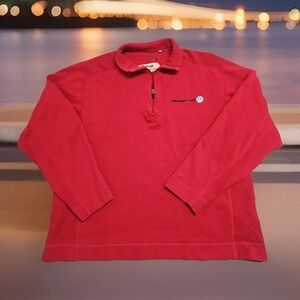 Vtg Volkswagen 1/4 Zip Knit Pull Over Sweater Volkswagen Credit Employee XL Rare